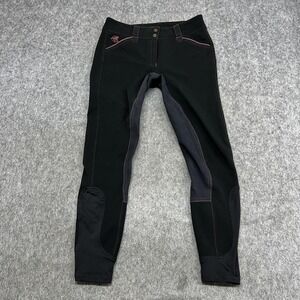 Piper By SmartPak Breeches Womens 28L Black Full Seat Riding Stretch Equestrian